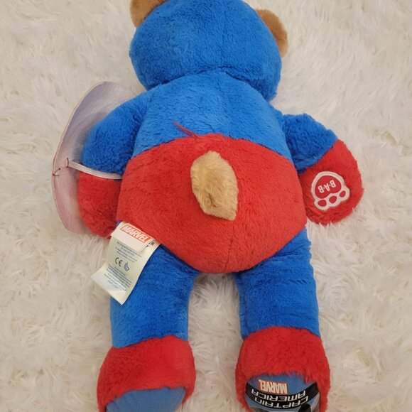 Marvel Comicd Captain America Bear Plush Build a Bear - Picture 12 of 15